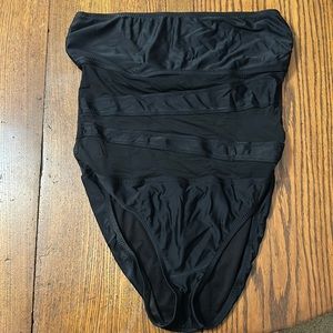 Halter one piece sheer swimsuit